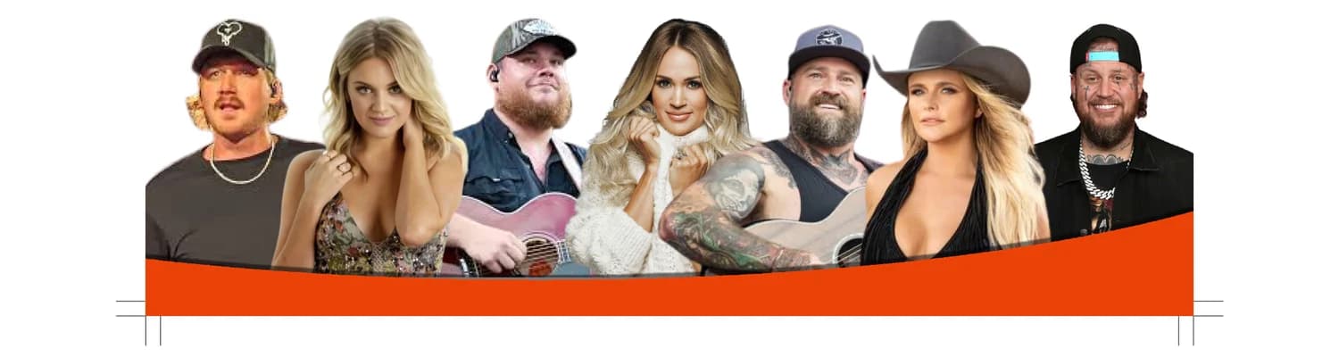 CAT Country 98.1 featured artists and on-air personalities