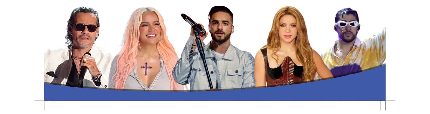 Latina 100.3 featured artists and on-air personalities