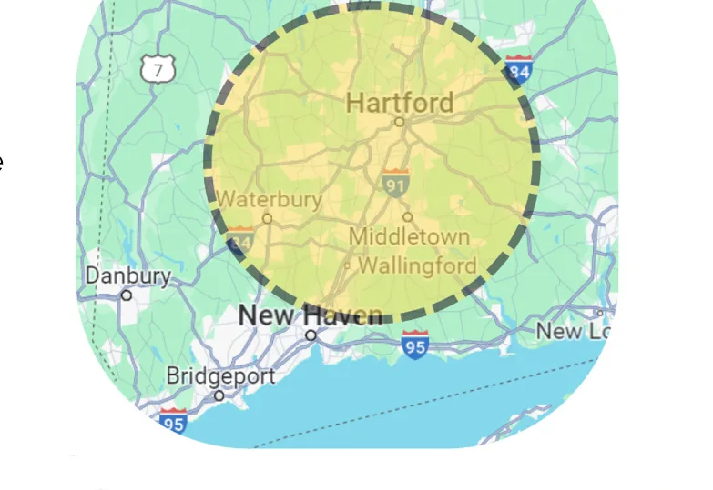 Kool Radio Southington coverage map