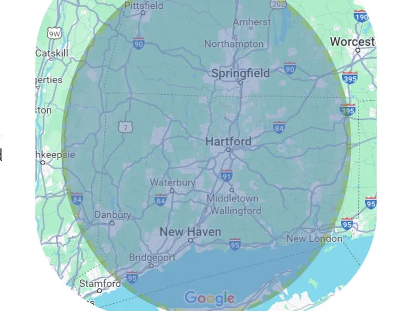 102.9 The Whale coverage map